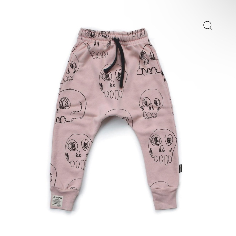 nununu Blush Skull Pattern Joggers